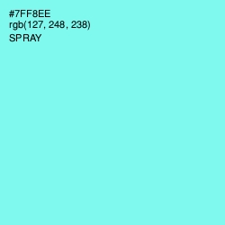 #7FF8EE - Spray Color Image