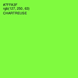 #7FFA3F - Chartreuse Color Image