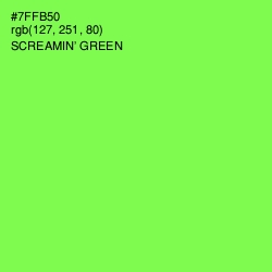 #7FFB50 - Screamin' Green Color Image