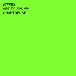 #7FFE31 - Chartreuse Color Image