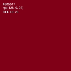 #800017 - Red Devil Color Image