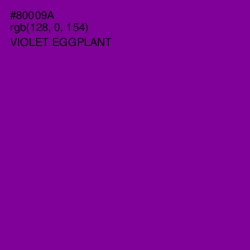 #80009A - Violet Eggplant Color Image