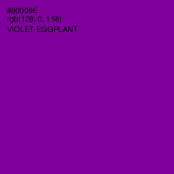 #80009E - Violet Eggplant Color Image