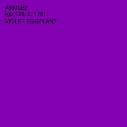 #8000B2 - Violet Eggplant Color Image