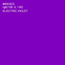 #8000C0 - Electric Violet Color Image