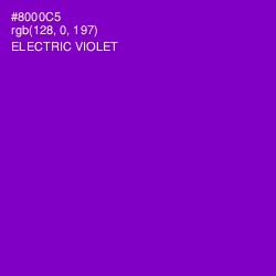 #8000C5 - Electric Violet Color Image