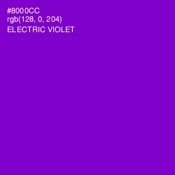 #8000CC - Electric Violet Color Image