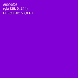 #8000D6 - Electric Violet Color Image