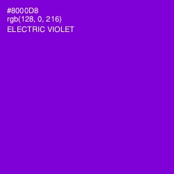 #8000D8 - Electric Violet Color Image