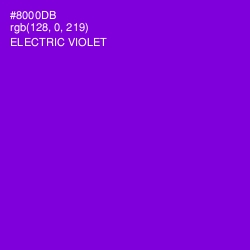 #8000DB - Electric Violet Color Image