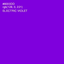 #8000DD - Electric Violet Color Image