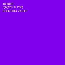 #8000EE - Electric Violet Color Image