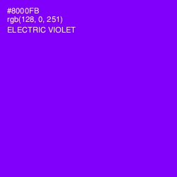 #8000FB - Electric Violet Color Image