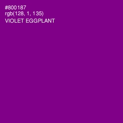 #800187 - Violet Eggplant Color Image