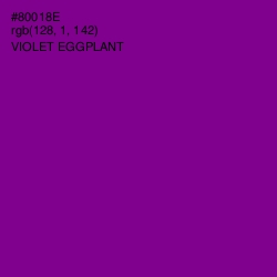 #80018E - Violet Eggplant Color Image