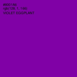 #8001A6 - Violet Eggplant Color Image