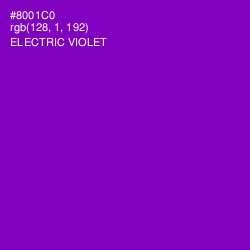 #8001C0 - Electric Violet Color Image