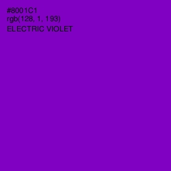 #8001C1 - Electric Violet Color Image