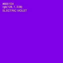 #8001E4 - Electric Violet Color Image