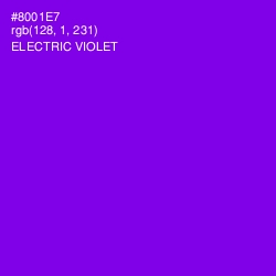 #8001E7 - Electric Violet Color Image