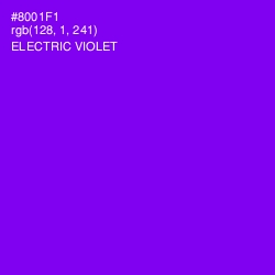 #8001F1 - Electric Violet Color Image