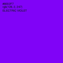 #8002F7 - Electric Violet Color Image