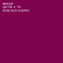 #80034F - Rose Bud Cherry Color Image