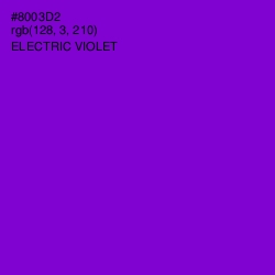 #8003D2 - Electric Violet Color Image