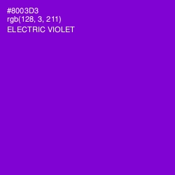 #8003D3 - Electric Violet Color Image