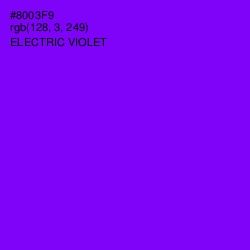 #8003F9 - Electric Violet Color Image