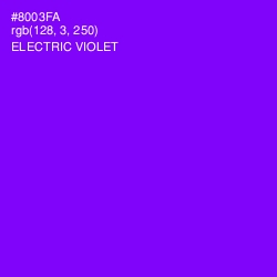 #8003FA - Electric Violet Color Image