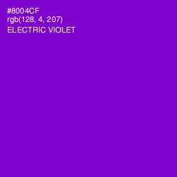 #8004CF - Electric Violet Color Image
