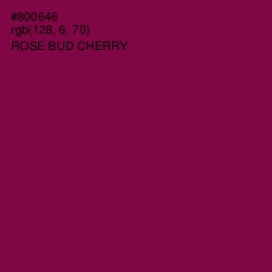 #800646 - Rose Bud Cherry Color Image