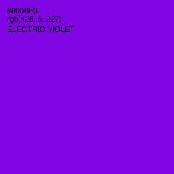 #8006E3 - Electric Violet Color Image