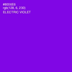 #8006E6 - Electric Violet Color Image