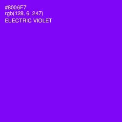 #8006F7 - Electric Violet Color Image