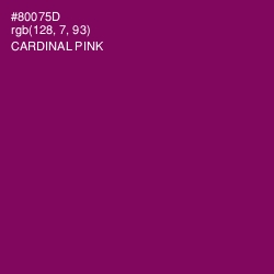 #80075D - Cardinal Pink Color Image