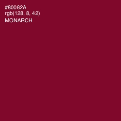 #80082A - Monarch Color Image