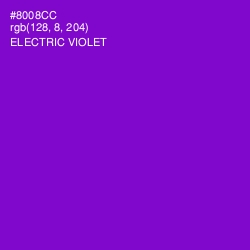 #8008CC - Electric Violet Color Image