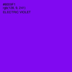 #8009F1 - Electric Violet Color Image