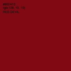 #800A13 - Red Devil Color Image