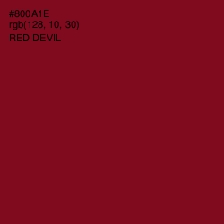 #800A1E - Red Devil Color Image