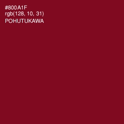 #800A1F - Pohutukawa Color Image