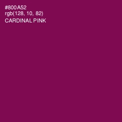 #800A52 - Cardinal Pink Color Image