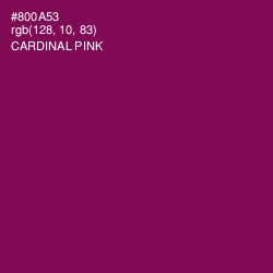 #800A53 - Cardinal Pink Color Image