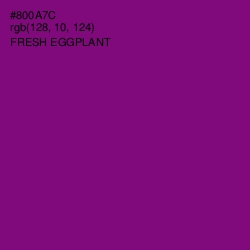 #800A7C - Fresh Eggplant Color Image