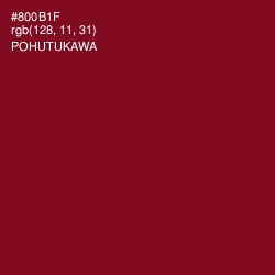 #800B1F - Pohutukawa Color Image