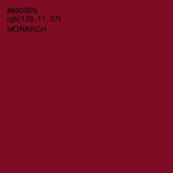 #800B25 - Monarch Color Image