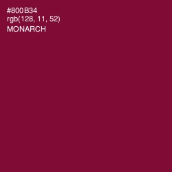 #800B34 - Monarch Color Image