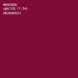 #800B36 - Monarch Color Image